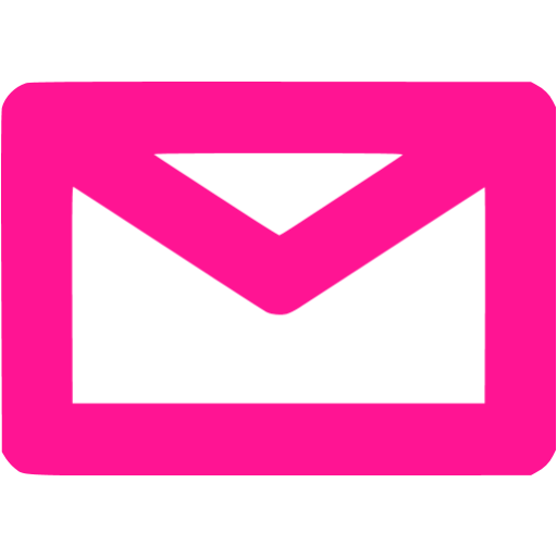 Deep Pink Email Icon
