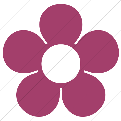 Simple Pink Classica Traditional Flower Style Icon