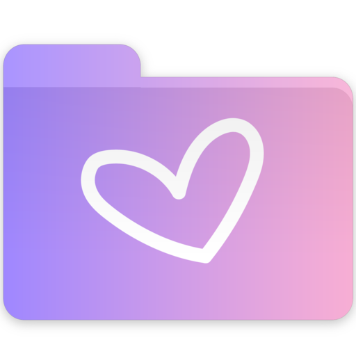 Heart, Folder Icon Free Of Gradient Folders