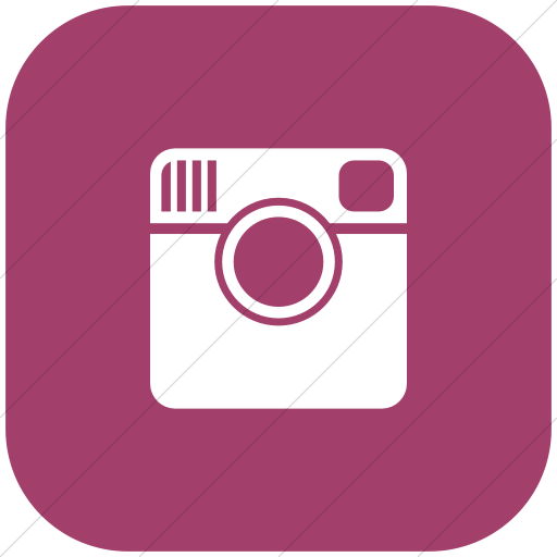 Flat Rounded Square White On Pink Foundation Social