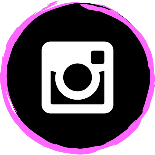 Instagram Free Pink Social Media Art Brush Style Icon Designed
