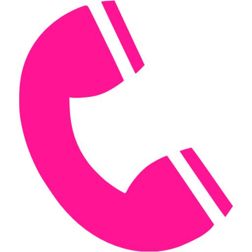 Deep Pink Phone Icon
