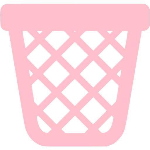 Pink Empty Trash Icon