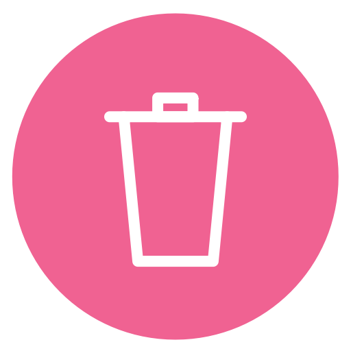 Delete, Style, Circle, Trash Icon