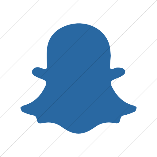 Simple Blue Foundation Social Snapchat Icon