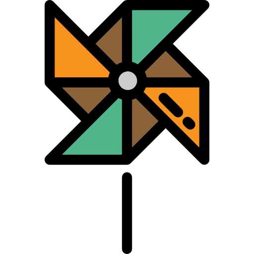 Miscellaneous, Toy, Windmill, Mill, Wind, Pinwheel Icon