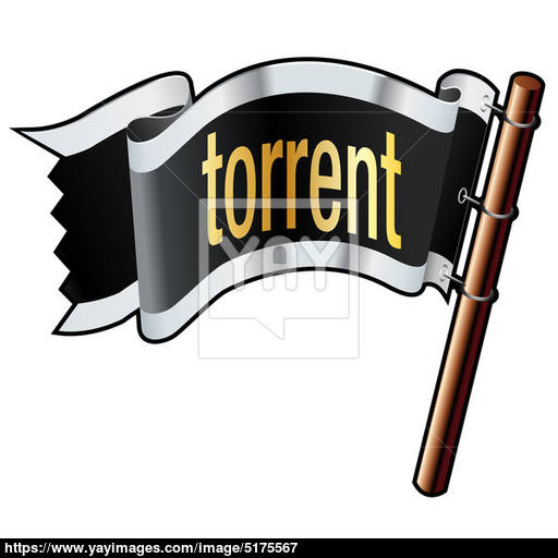 Torrent On Pirate Flag Vector Image