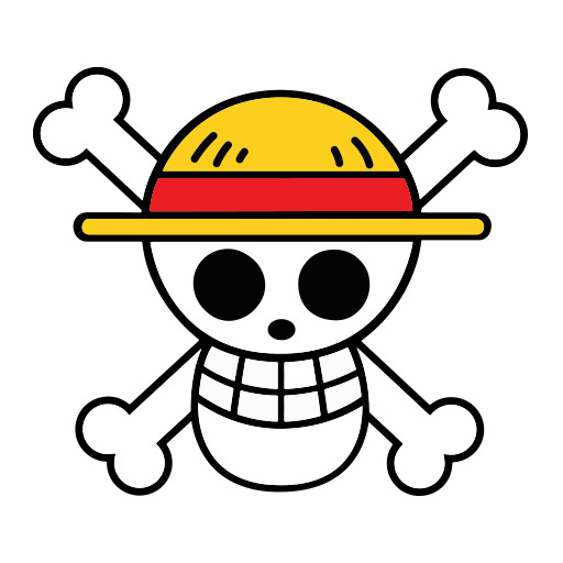 Straw Hat Luffy Strawhat Jolly Roger Pirate Skull Sticker Ebay
