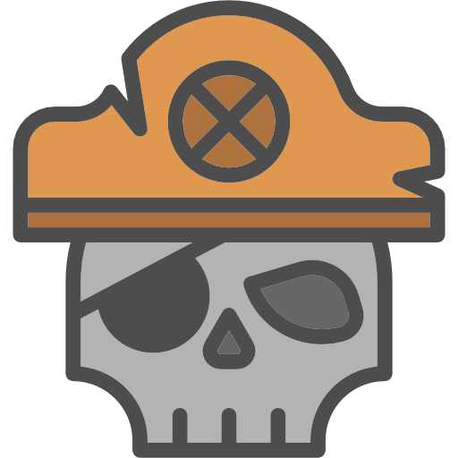 Pirate, Skull, Death, Piracy Icon