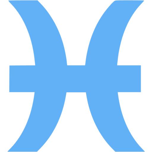 Tropical Blue Pisces Icon