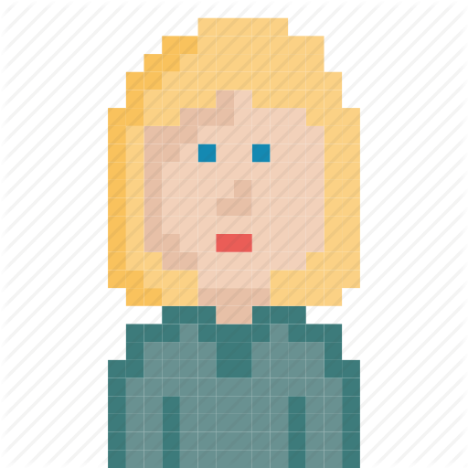 Avatar, Character, Girl, Pixel Art, Pixels, Retro, Woman Icon