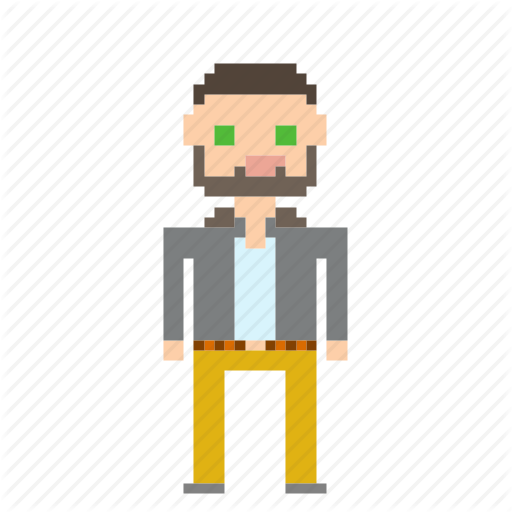 Beard, Guy, Male, Man, Person, Pixels, Profile Icon