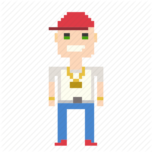 Boy, Man, Person, Pixels, Rapper, User Icon