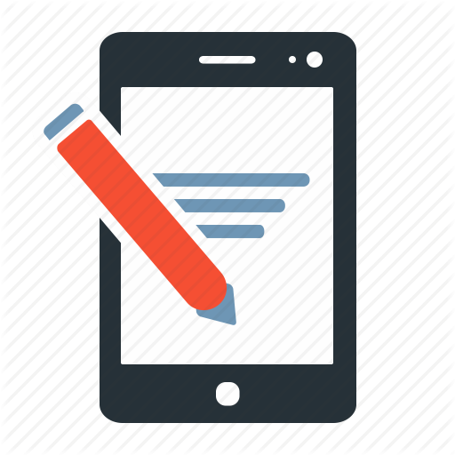 Cellphone, Device, Edit, Message, Mobile, Notebook, Phone Icon