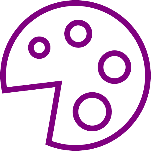 Purple Pizza Icon