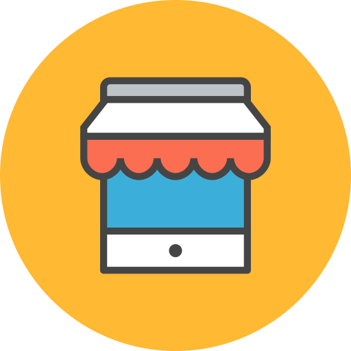 Mobile, Shop, E Commerce, Market Place Icon Free Of Flat Line