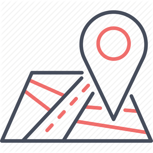 Location, Map, Nevigation, Pin, Place, Road Icon