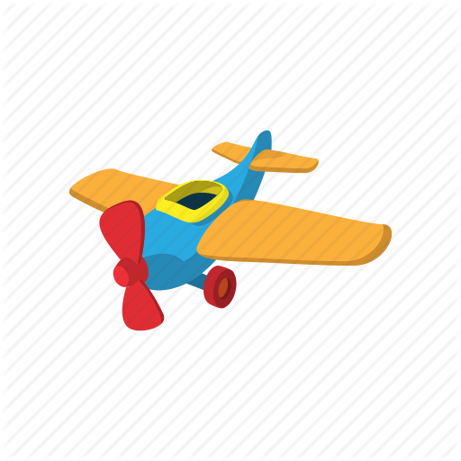 Aircraft, Airplane, Aviation, Cartoon, Plane, Toy, Transport Icon