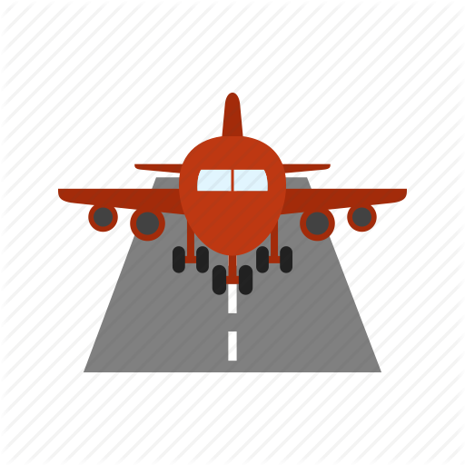 Airport, Aviation, Flight, Landing, Lights, Plane, Runway Icon