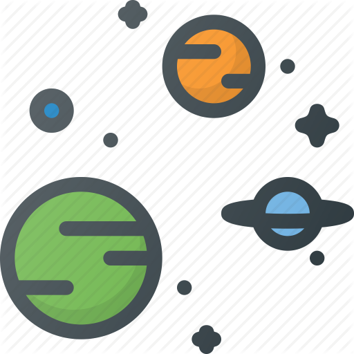 Astronomy, Galaxy, Planet, Solar, Star, System, Universe Icon