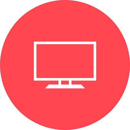 Red, Plasma, Tv Icon Free Of Hotel And Spa Icons