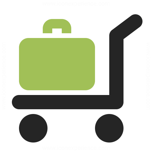 Platform Truck Suitcase Icon Iconexperience