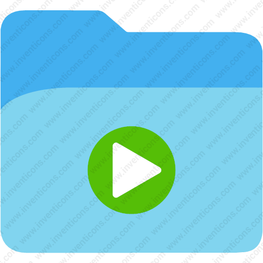 Download Folder Play Button,directory,folder,media,play Icon