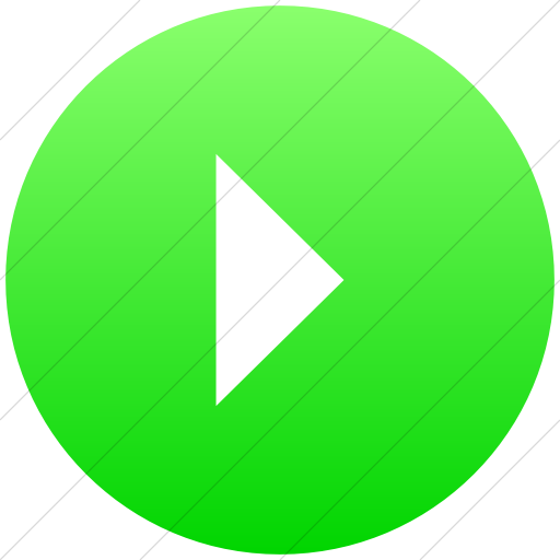 Flat Circle White On Ios Neon Green Gradient Classica