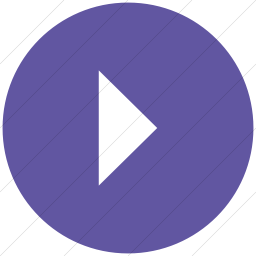 Flat Circle White On Purple Classica Play Button Icon