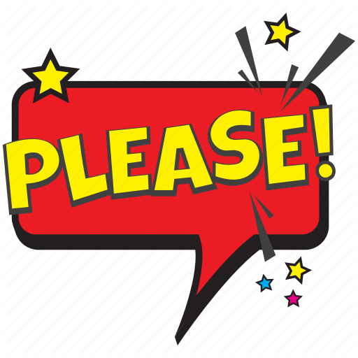 Please, Please Bubble, Please Comic Icon, Please Pop Art, Please