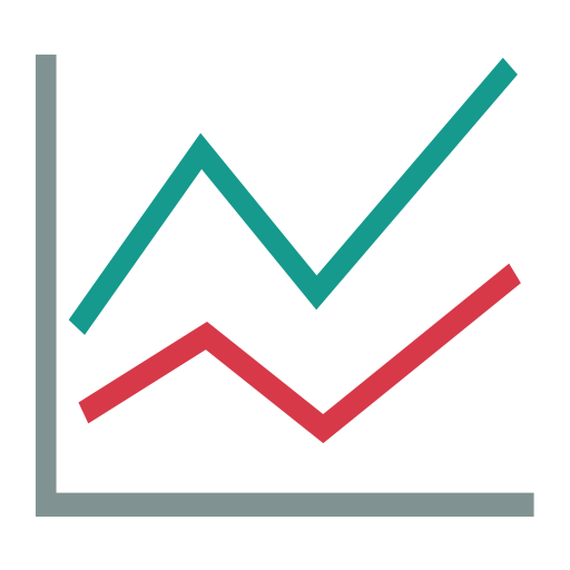 Line Chart, Up Arrow, Graphic Icon Png And Vector For Free