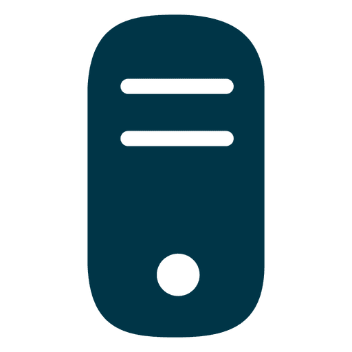 Cpu Flat Icon Silhouette