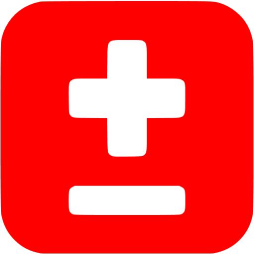 Red Plus Minus Icon