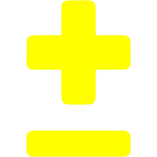 Yellow Plus Minus Icon