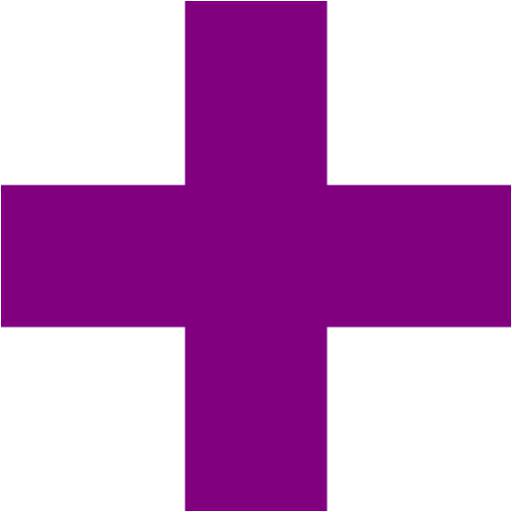 Purple Plus Icon