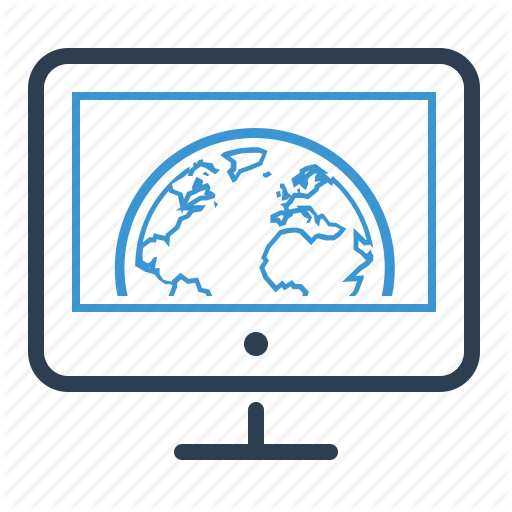 Global Solutions, Monitoring, Online Marketing, Online Presence Icon