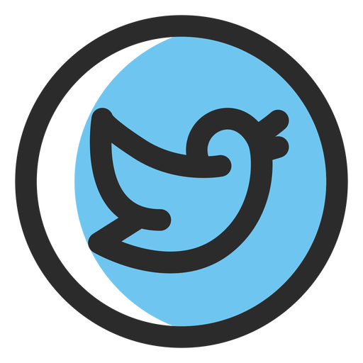 Twitter Colored Stroke Icon