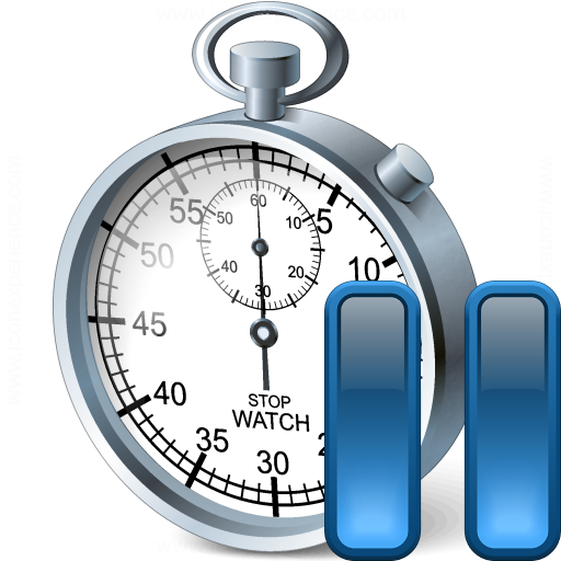 Iconexperience V Collection Stopwatch Pause Icon
