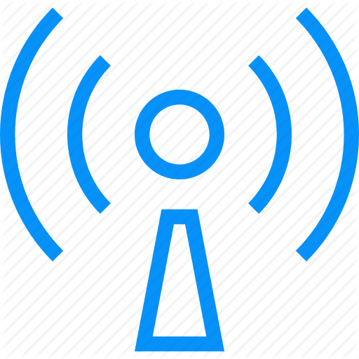 Blue, Host, Internet, Live, Media, Music, Podcast, Radio, Show Icon