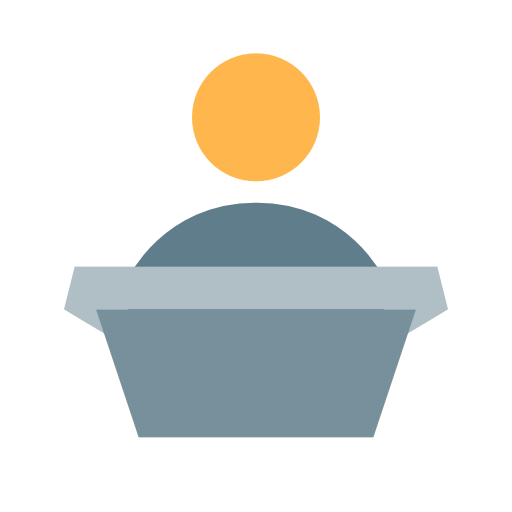 Podium, With, Speaker Icon Free Of Cinema Icons