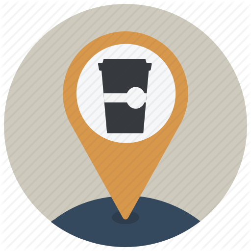 Coffee, Coffee Shop, Location, Map, Navigation, Pin, Poi Icon