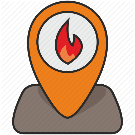 Fire, Map, Place, Poi, Pointer Icon