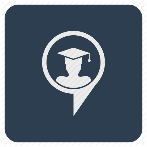 Hat, Location, Phd, Poi, Pointer, Student, University Icon