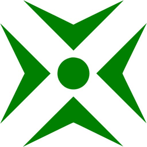 Green Meeting Point Icon