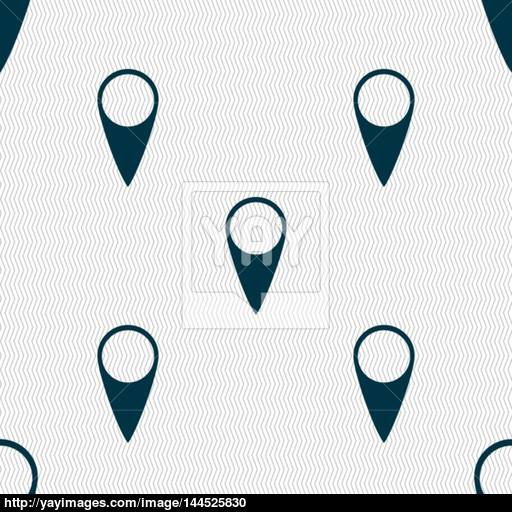 Map Pointer Icon Gps Location Symbol Seamless Abstract