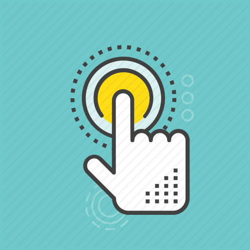 Click Here, Finger Gesture, Finger Pressing, Finger Touch
