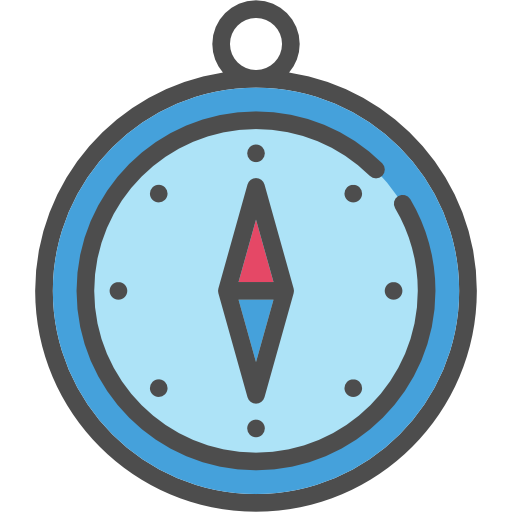 Direction, Cardinal Points, Tools And Utensils Icon