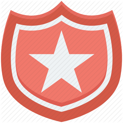 Police Badge, Police Ranking, Ranking, Star Badge, Star Shield Icon