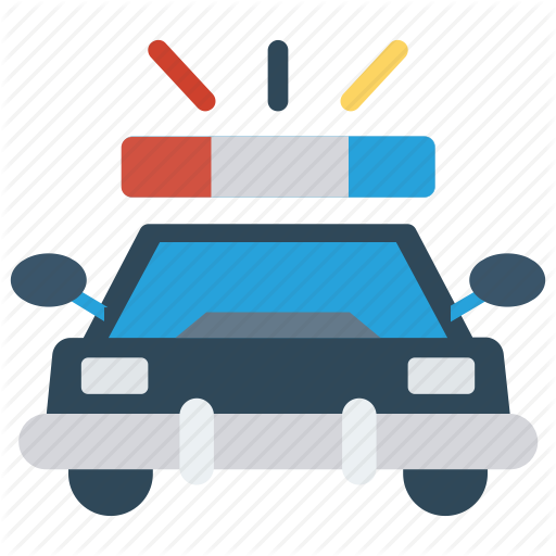 Automobile, Car, Police, Security, Vehicle Icon