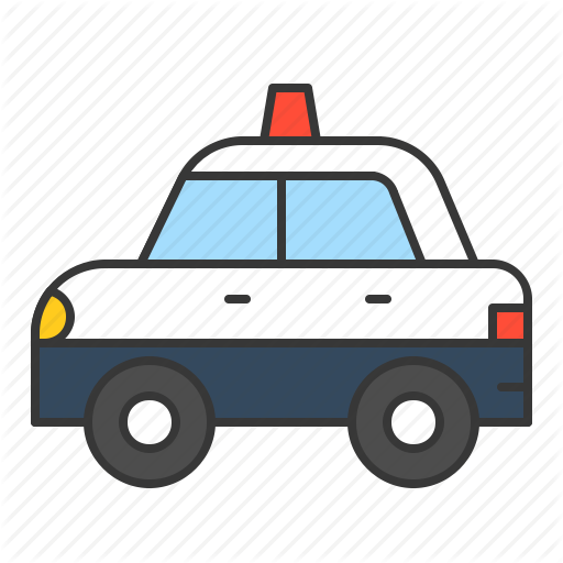 Car, Police Car, Traffic, Transport, Vehicle Icon